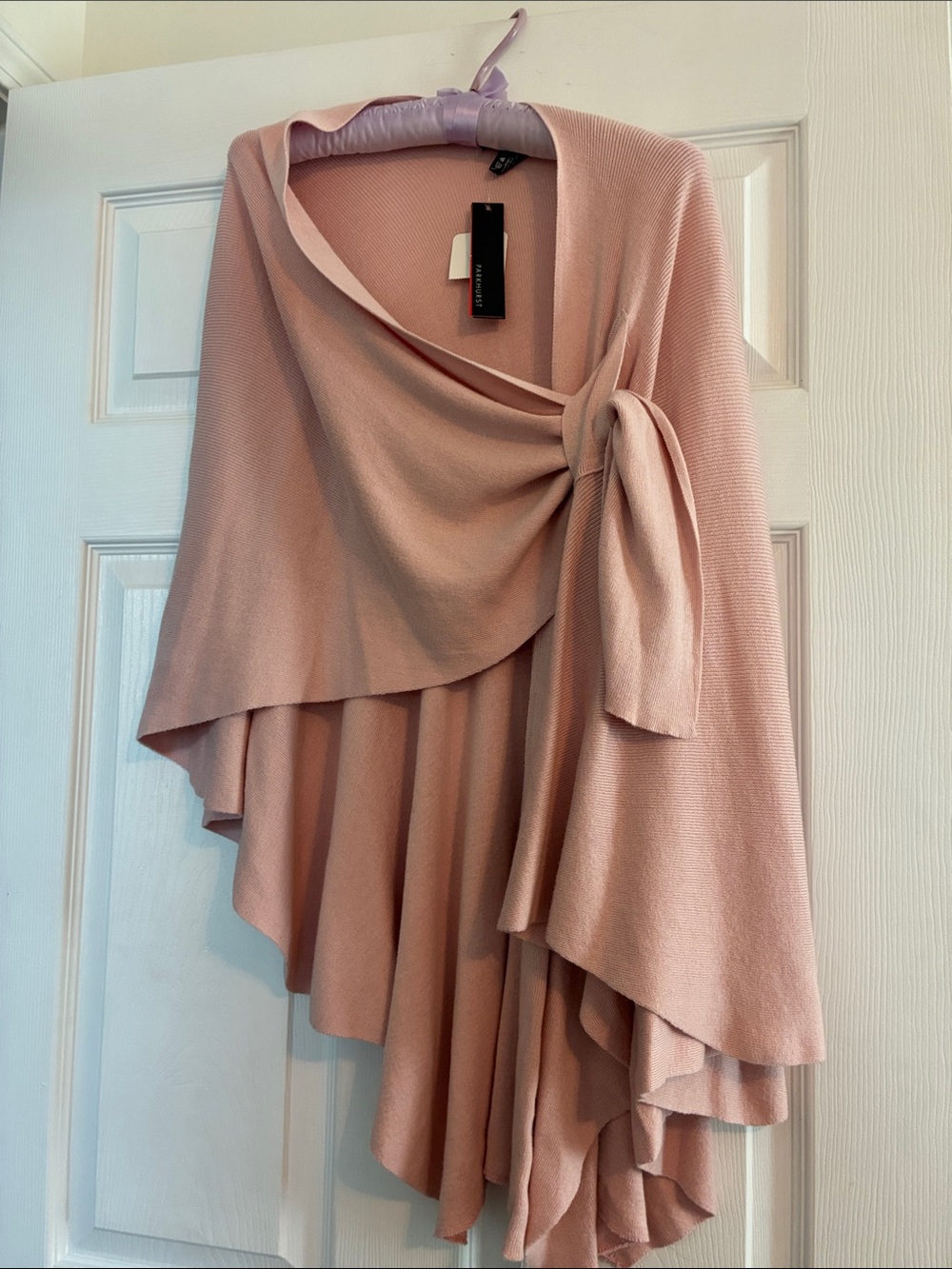 Parkhurst Blush Pink Draped Knit Wrap